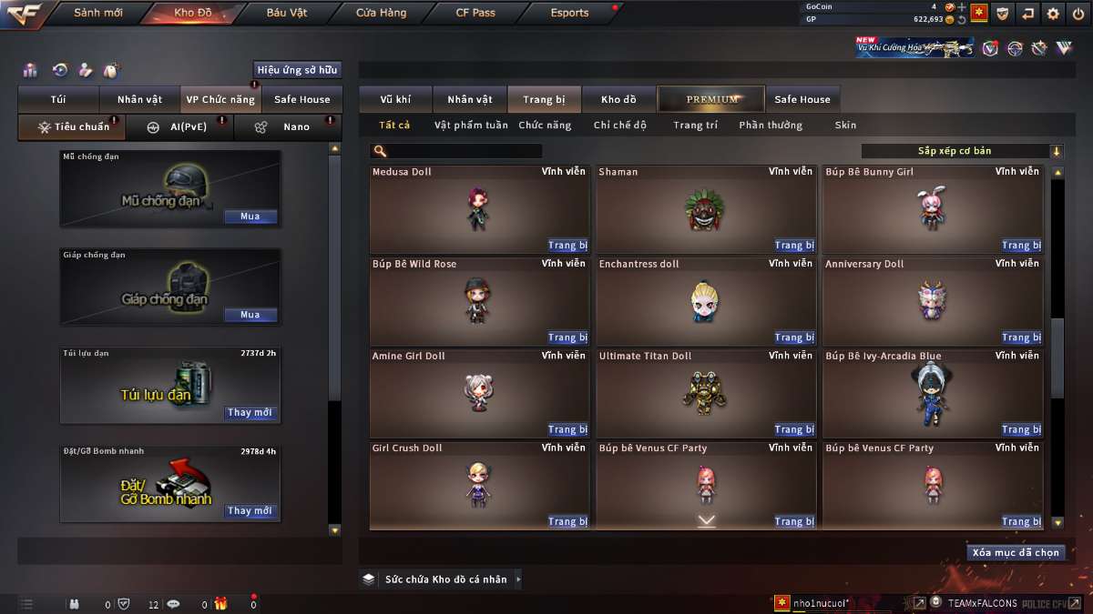 shop acc cf uy tin gia re